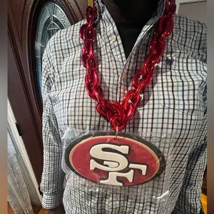 NFL licensed 49er Red fan chain